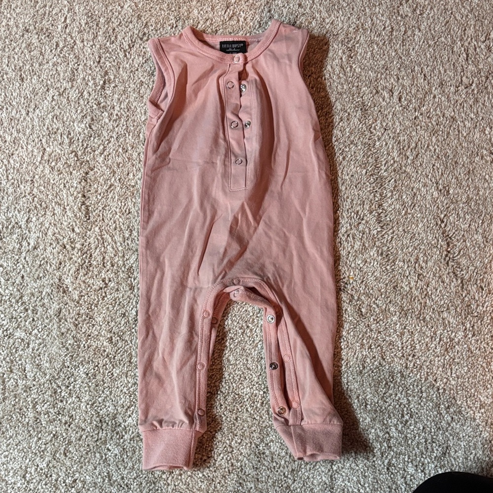 Little Bipsy Soft Pink Baby Romper